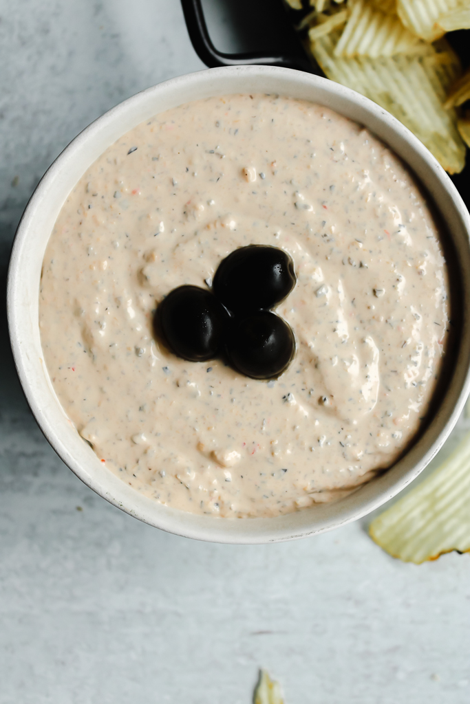 The Best Cream Cheese and Olive Dip
